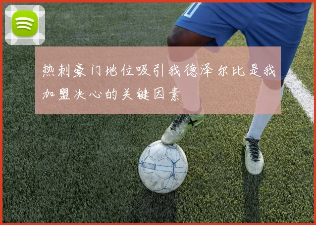 热刺豪门地位吸引我德泽尔比是我加盟决心的关键因素